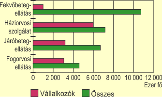 Az sszes s a vllalkoz orvosok llshelyei szakfeladat szerint